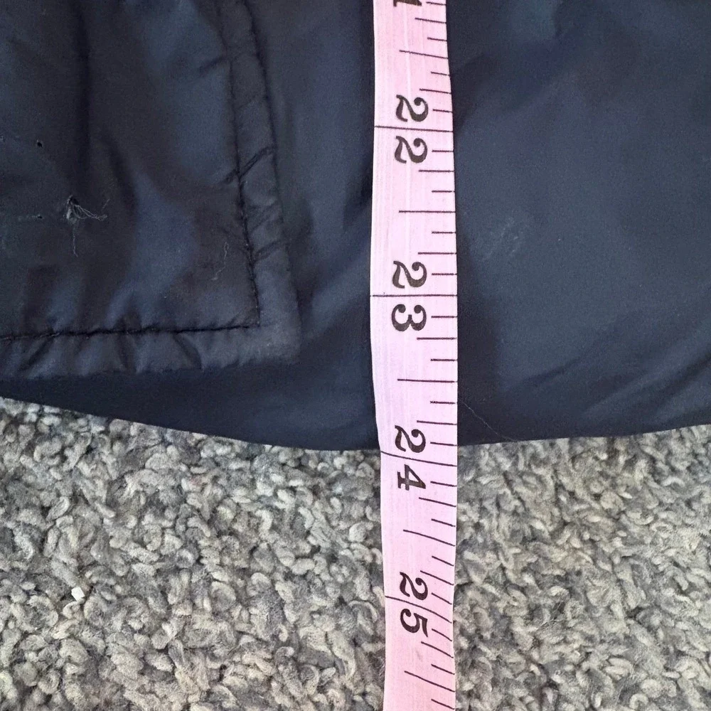 Petit Bateau Puffer Coat Kids 3T Black Faux Fur Hood Fleece Lined Winter Parka